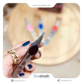 ملقط حواجب مع مسكة